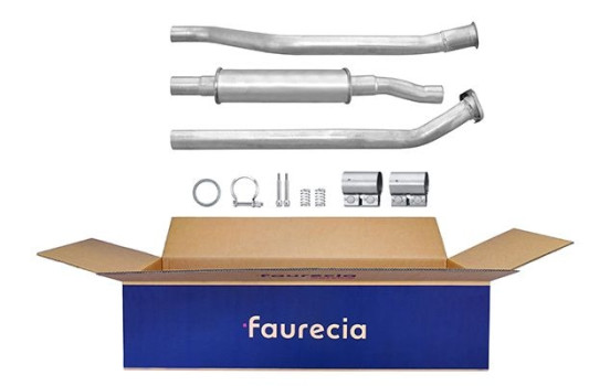 Silencieux avant - Kit Easy2Fit - Set avec pièces de montage