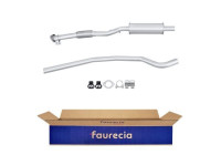 Silencieux avant - Kit Easy2Fit - Set avec pièces de montage