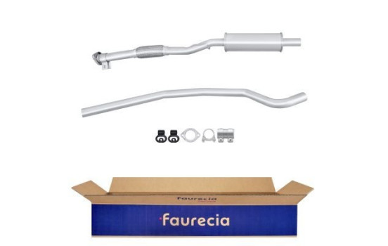 Silencieux avant - Kit Easy2Fit - Set avec pièces de montage
