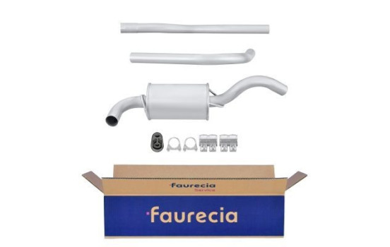 Silencieux avant - Kit Easy2Fit - Set avec pièces de montage