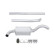 Silencieux avant - Kit Easy2Fit - Set avec pièces de montage, Vignette 2