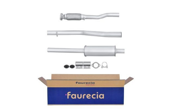 Silencieux avant - Kit Easy2Fit - Set avec pièces de montage