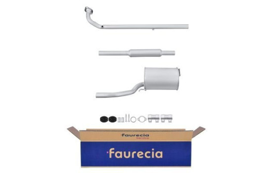 Silencieux avant - Kit Easy2Fit - Set avec pièces de montage
