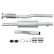 Silencieux avant - Kit Easy2Fit - Set avec pièces de montage, Vignette 2