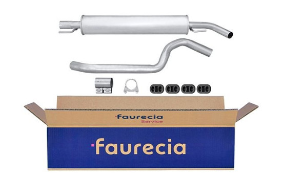 Silencieux avant - Kit Easy2Fit - Set avec pièces de montage