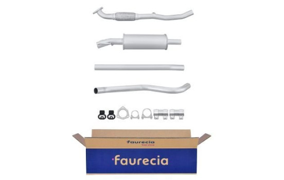 Silencieux avant - Kit Easy2Fit - Set avec pièces de montage