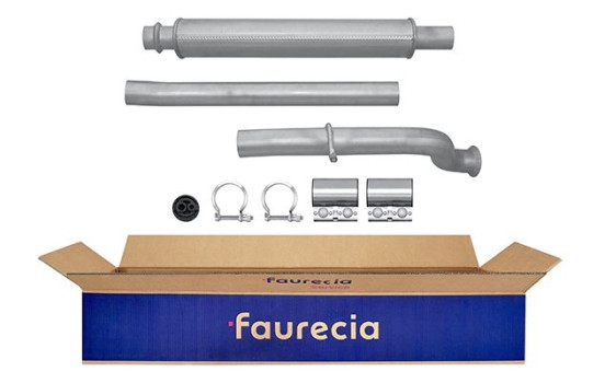 Silencieux avant - Kit Easy2Fit - Set avec pièces de montage