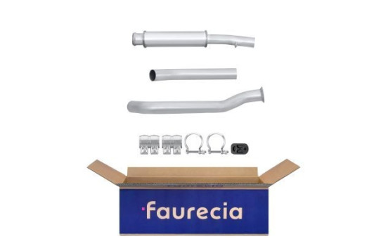 Silencieux avant - Kit Easy2Fit - Set avec pièces de montage