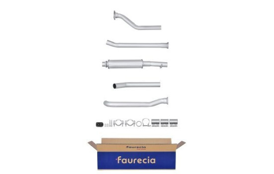 Silencieux avant - Kit Easy2Fit - Set avec pièces de montage
