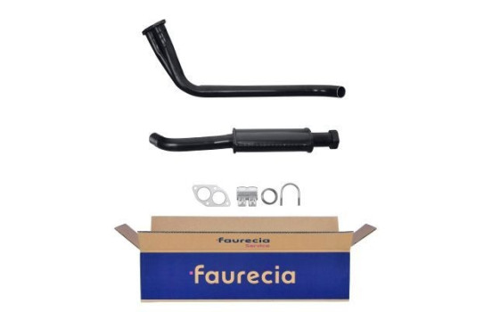 Silencieux avant - Kit Easy2Fit - Set avec pièces de montage