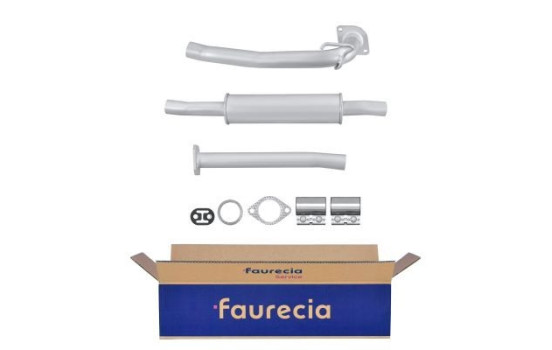 Silencieux avant - Kit Easy2Fit - Set avec pièces de montage