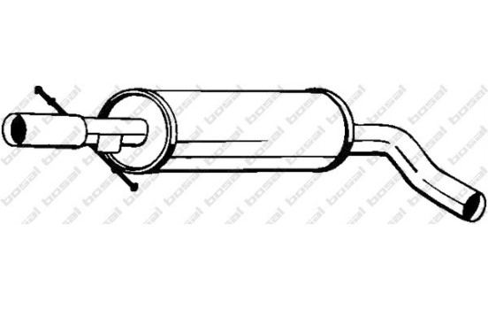 Silencieux central 105-111 Bosal