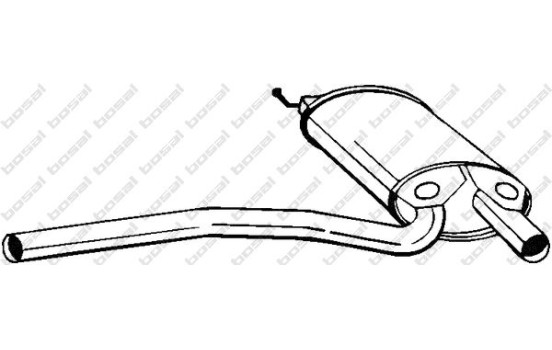 Silencieux central 105-165 Bosal