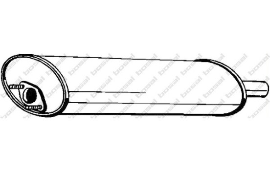 Silencieux central 115-743 Bosal