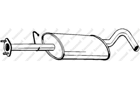 Silencieux central 154-081 Bosal
