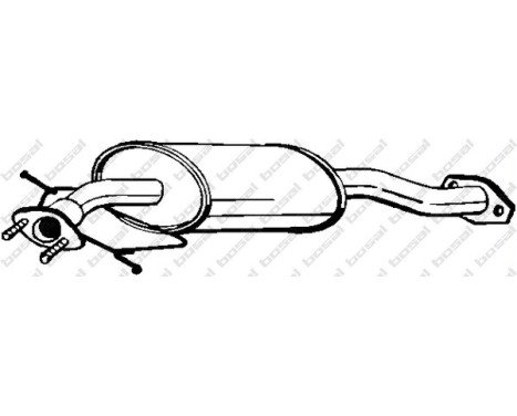 Silencieux central 171-391 Bosal