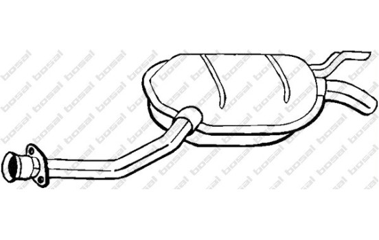 Silencieux central 175-123 Bosal