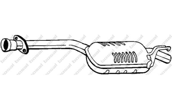 Silencieux central 175-241 Bosal