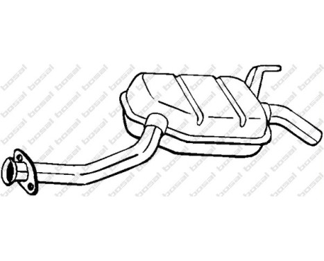 Silencieux central 175-329 Bosal