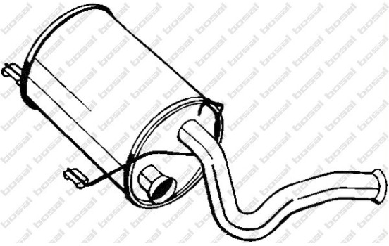 Silencieux central 190-879 Bosal