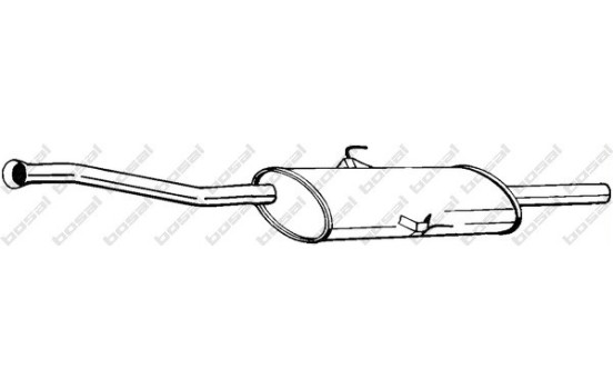 Silencieux central 200-163 Bosal