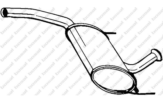 Silencieux central 200-221 Bosal