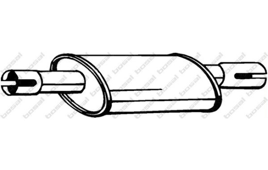 Silencieux central 228-251 Bosal