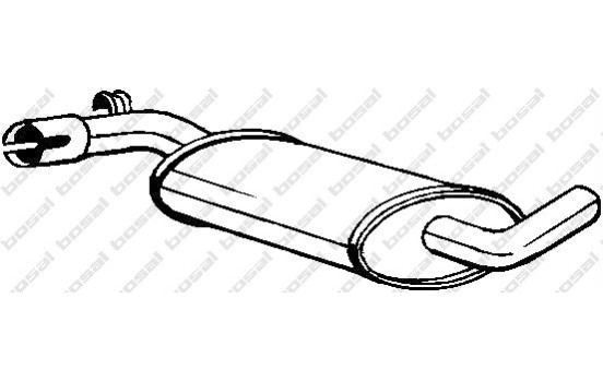 Silencieux central 233-361 Bosal
