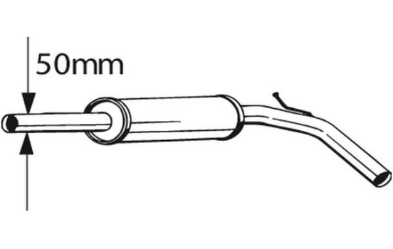 Silencieux central 233-395 Bosal, Image 2