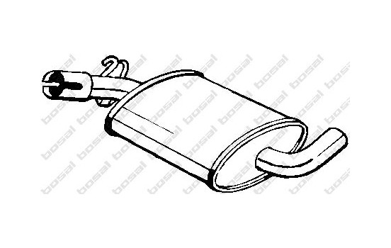 Silencieux central 233-421 Bosal