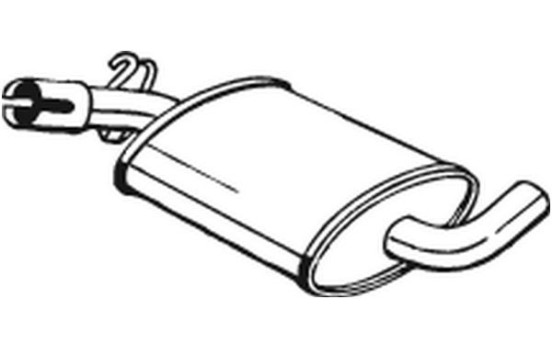 Silencieux central 233-421 Bosal, Image 2