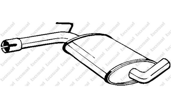 Silencieux central 233-491 Bosal