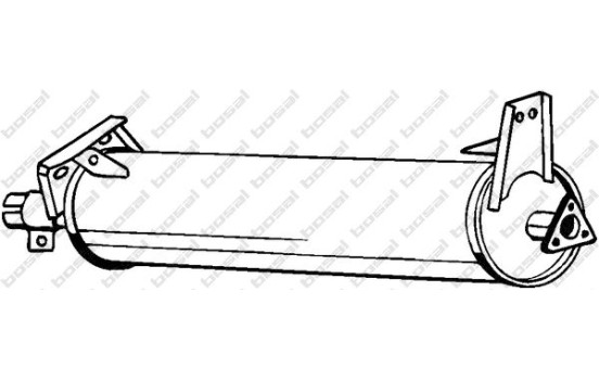 Silencieux central 233-497 Bosal