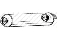 Silencieux central 233-555 Bosal