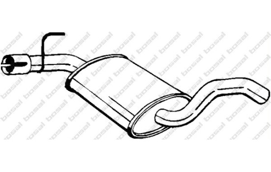 Silencieux central 233-687 Bosal