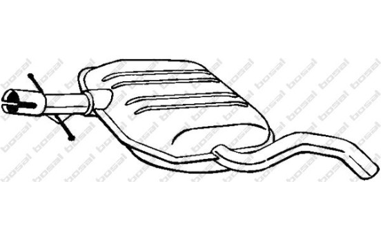Silencieux central 233-713 Bosal