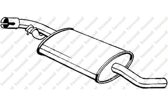 Silencieux central 233-741 Bosal