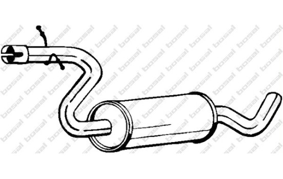 Silencieux central 233-805 Bosal
