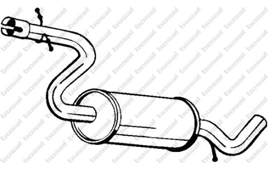 Silencieux central 233-811 Bosal
