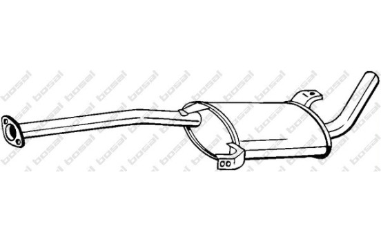 Silencieux central 279-125 Bosal