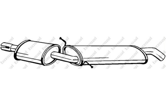 Silencieux central 279-167 Bosal