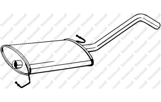 Silencieux central 279-441 Bosal