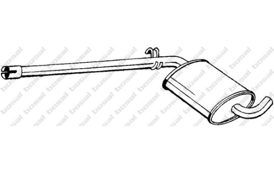 Silencieux central 279-491 Bosal, Image 2