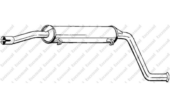 Silencieux central 279-991 Bosal, Image 2