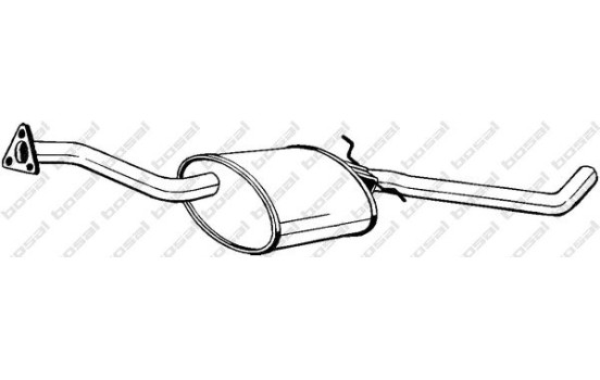 Silencieux central 281-057 Bosal, Image 2