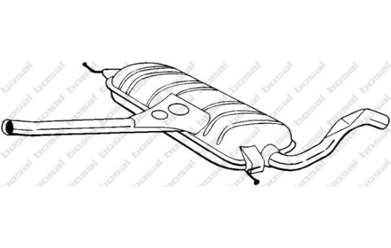 Silencieux central 281-171 Bosal, Image 2