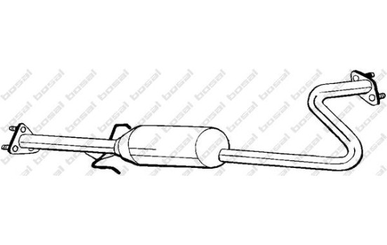 Silencieux central 281-271 Bosal, Image 2