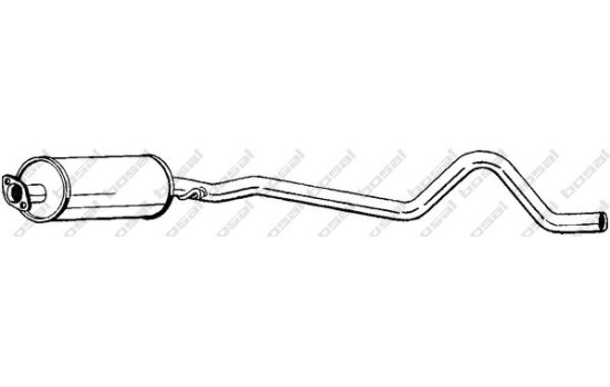 Silencieux central 282-073 Bosal, Image 2