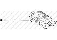 Silencieux central 282-551 Bosal