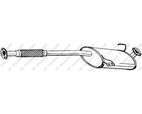 Silencieux central 282-697 Bosal
